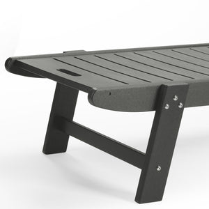 Santa Barbara Reclining Chaise Lounge with Cup Holder and Wheels