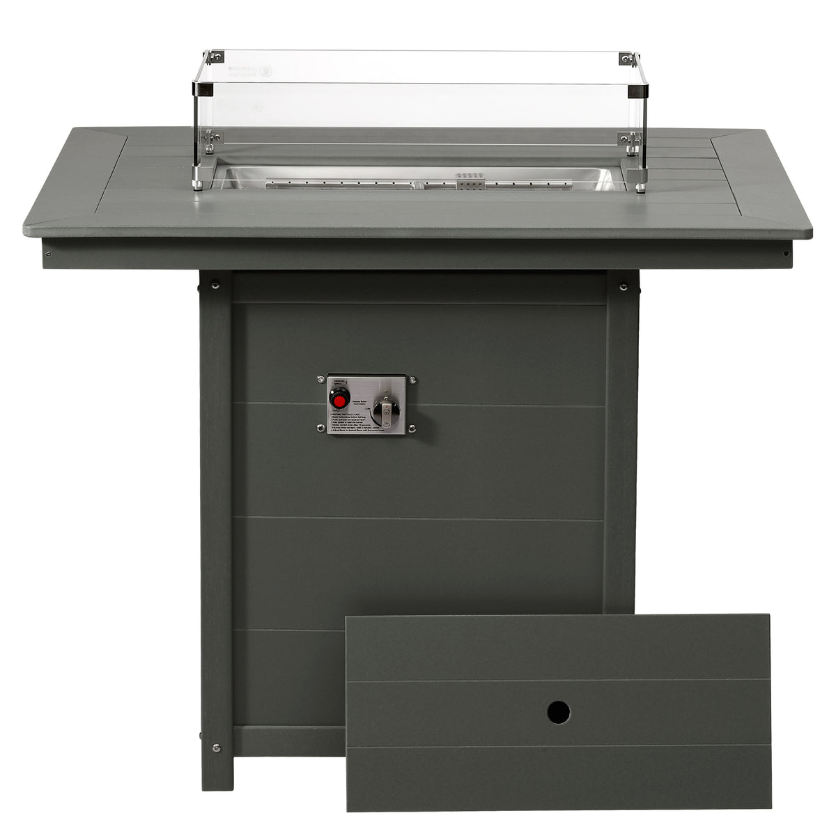 Sedona Rectangular 34" X 46" Counter Fire Pit Table