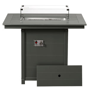Sedona Rectangular 34" X 46" Counter Fire Pit Table