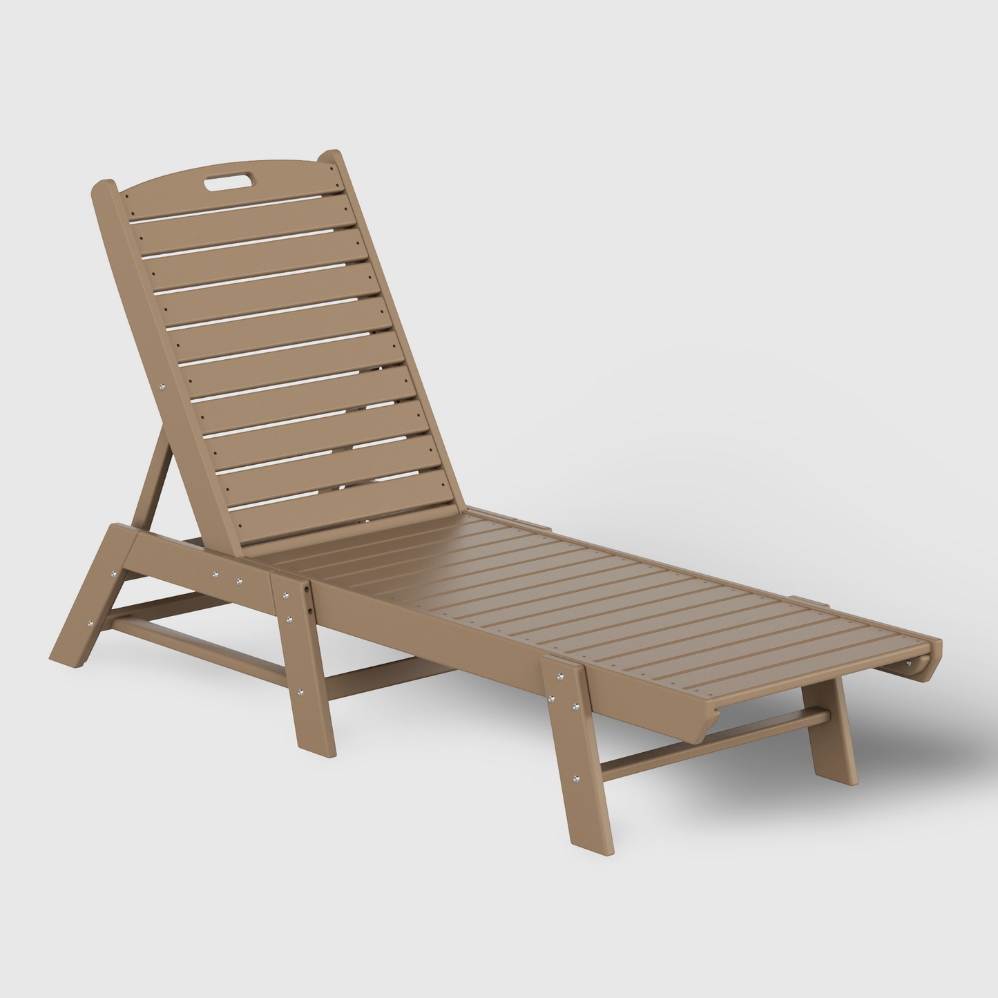 POLYTRENDS™ Santa Monica All-Weather Outdoor Reclining Sun Lounger
