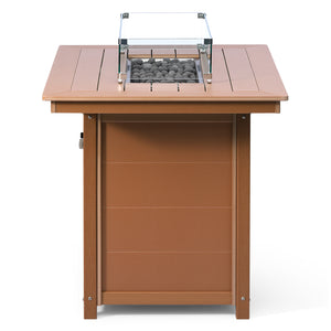Sedona Rectangular 34" X 46" Counter Fire Pit Table