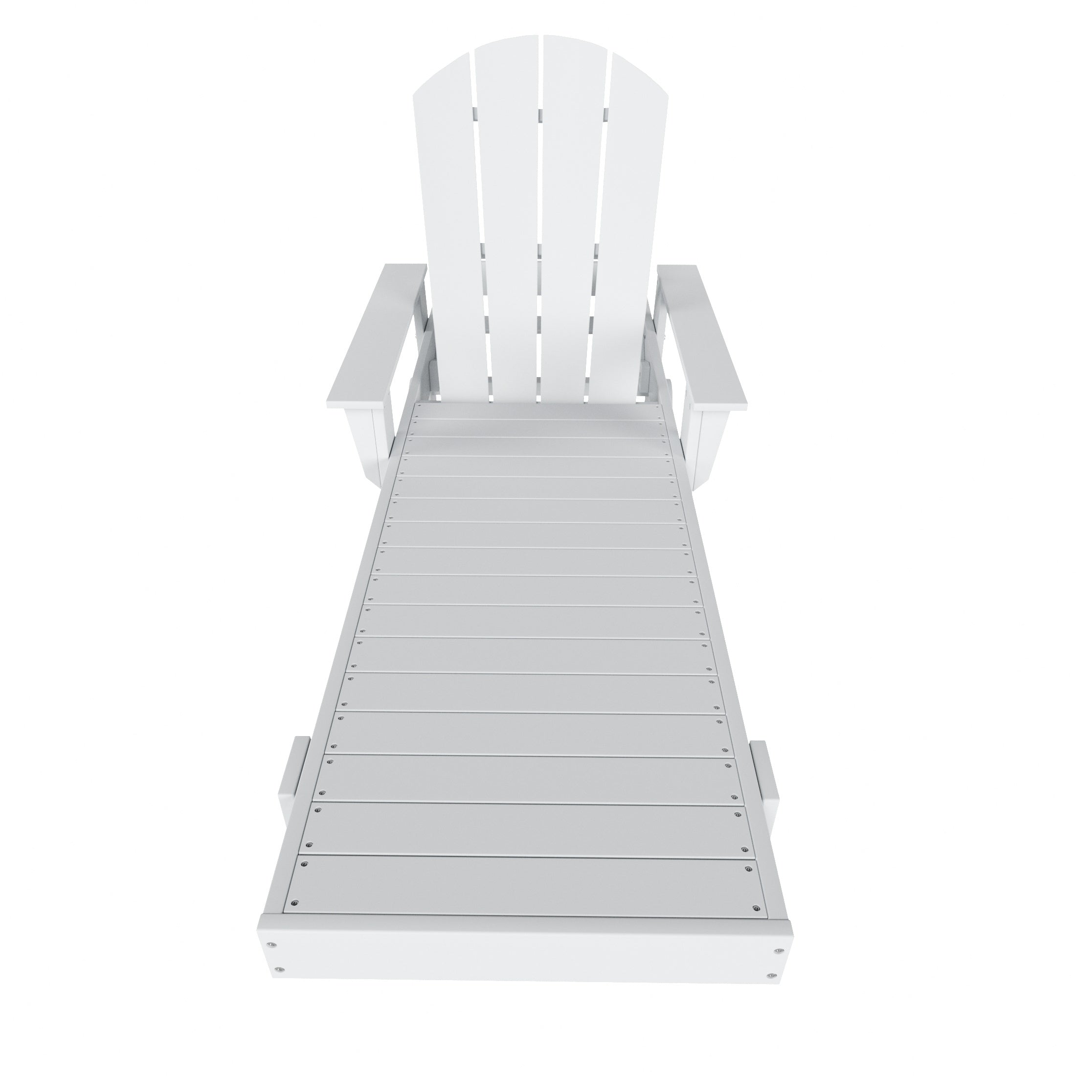 Chatham All-Weather Outdoor Adirondack Reclining Sun Lounger With Arms Rests & Wheels