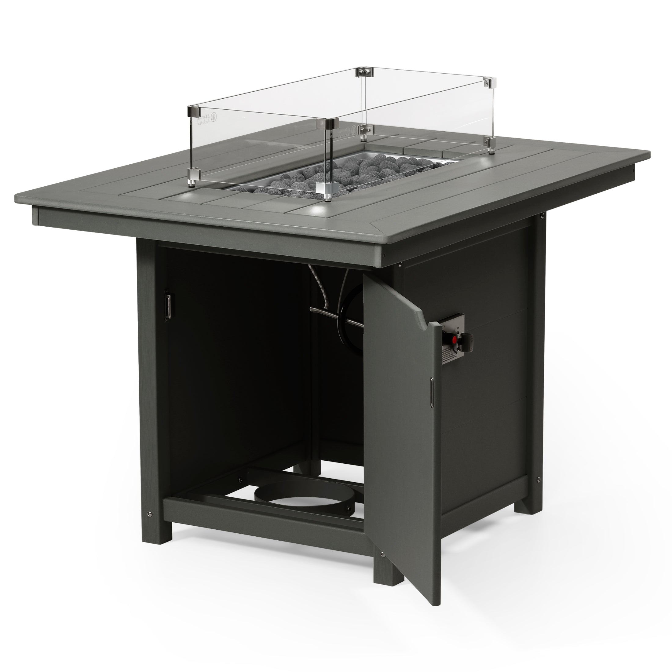 Sedona Rectangular 34" X 46" Dining Fire Pit Table