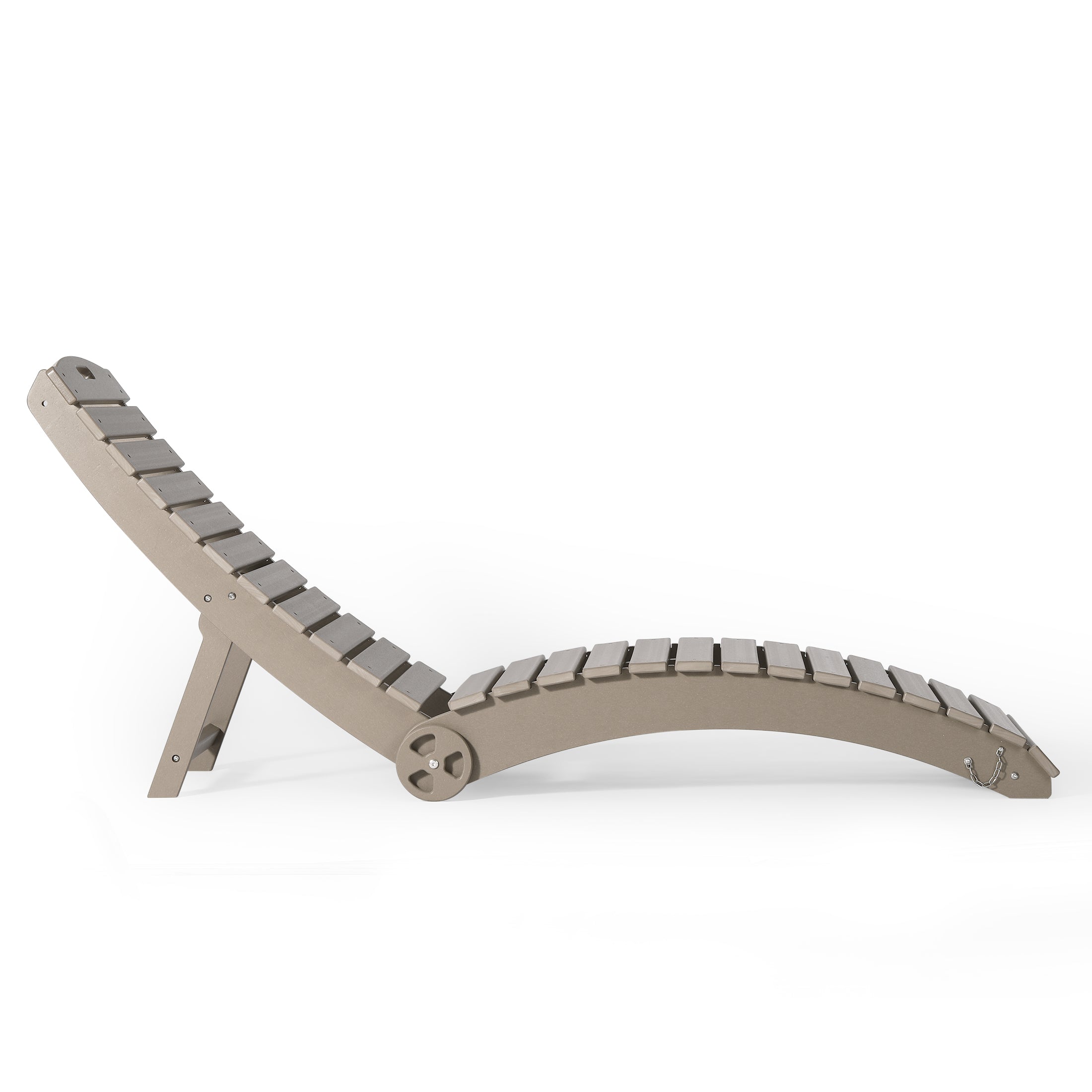 Key West Folding Pool Lounge Chair with Wheels
