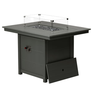 Sedona Rectangular 34" X 46" Dining Fire Pit Table