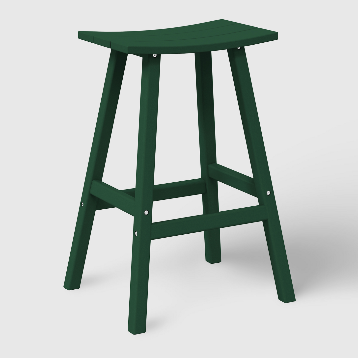POLYTRENDS™ Stockholm All-Weather Outdoor Saddle Bar Stool (29" Height)