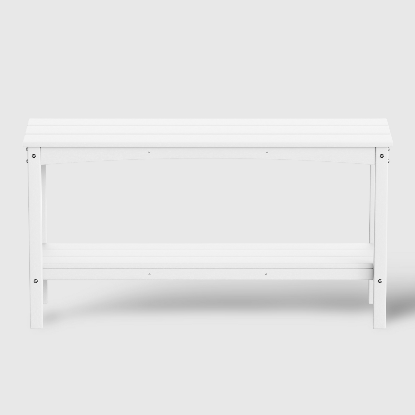 POLYTRENDS™ Tuscany All-Weather Outdoor Two Shelf Patio Bar Console Table (55" Wide)