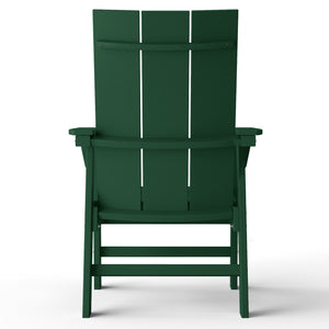 Malibu Modern All-Weather Outdoor Contoured Adirondack Dining Chair