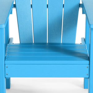 Tiny Terraces Kids' All-Weather Outdoor Poly Adirondack Chair