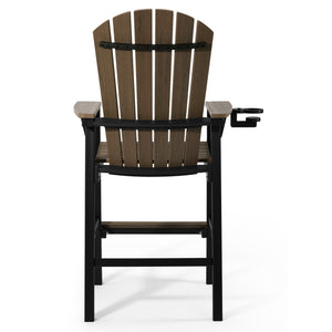 Heritage Ridge Adirondack Bar Chair With Cup Holder