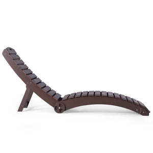 Key West Folding Pool Lounge Chair with Wheels