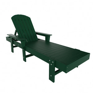Westport Classic All-Weather Outdoor Adirondack Reclining Sun Lounger With Arms Rests