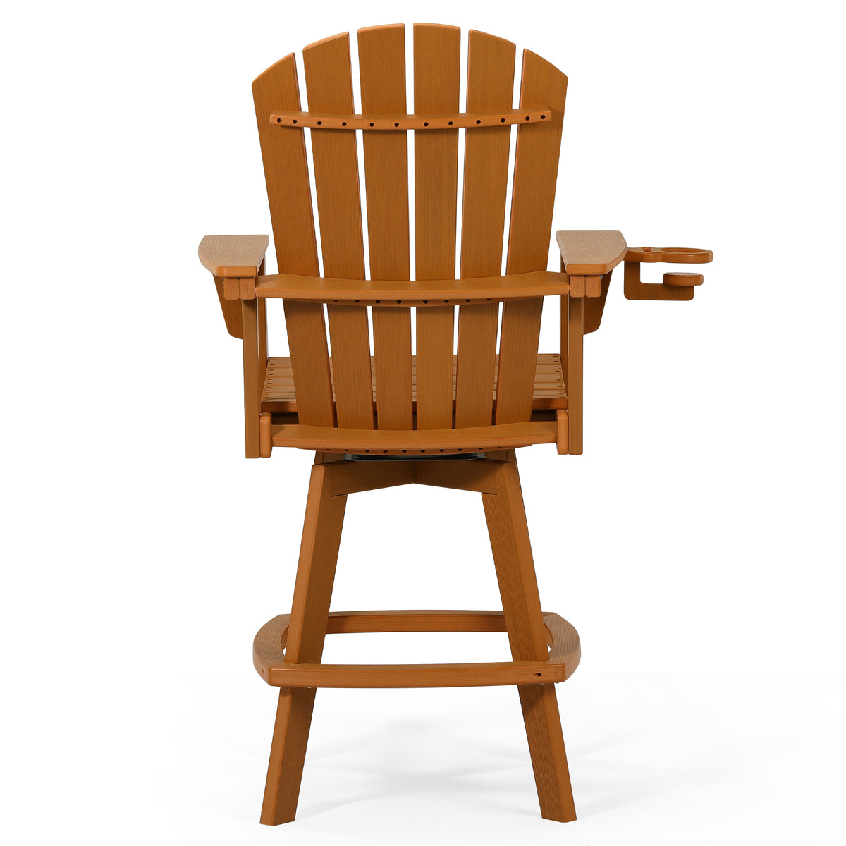 Heritage Ridge Adirondack Swivel Bar Chair With Cup Holder