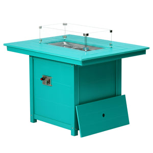 Sedona Rectangular 34" X 46" Dining Fire Pit Table