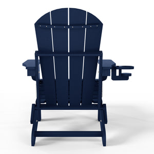 Chatham Folding Adjustable Adirondack Chair with Cup Holder and Hideaway Ottoman