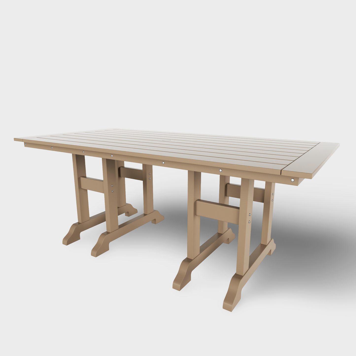 POLYTRENDS™ Tuscany All-Weather Outdoor Rectangular Dining Table (71" x 37" Top)