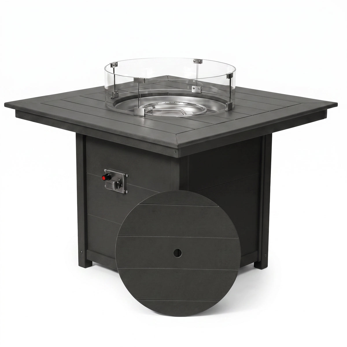 Sedona Square 42" Dining Fire Pit Table