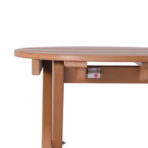 Tuscany All-Weather Outdoor Patio Round Folding Dining Table (24" Top)