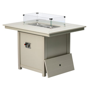 Sedona Rectangular 34" X 46" Dining Fire Pit Table
