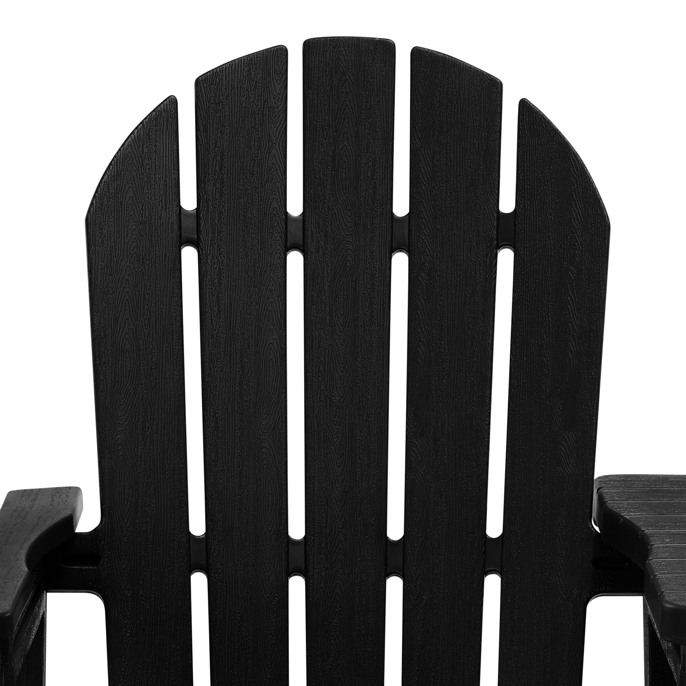 Set of Snap'n Lock Adirondack Chairs with Connecting Wedge Table (No Tools or Hardware)