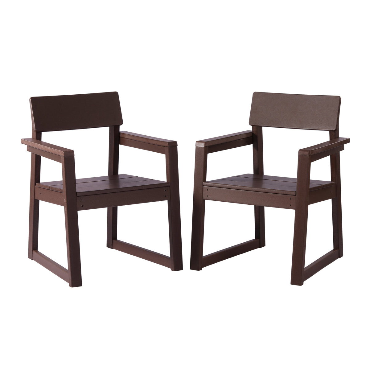 Palmetto Outdoor Dining Arm Chair (Set of 2)