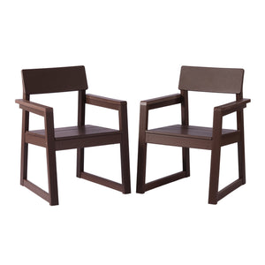 Palmetto Outdoor Dining Arm Chair (Set of 2)