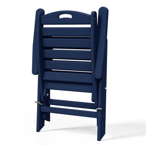 Aarhus All-Weather Outdoor Patio Folding Tall Back Dining Chair (38" High)