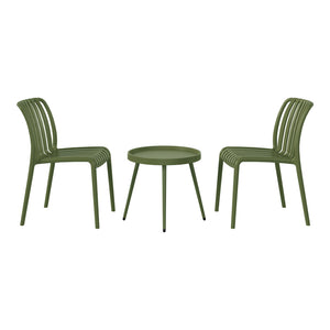 Polyform 3-Piece Chair With Side Table