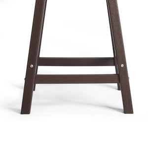 Stockholm All-Weather Outdoor Saddle Counter Stool (24" Height)