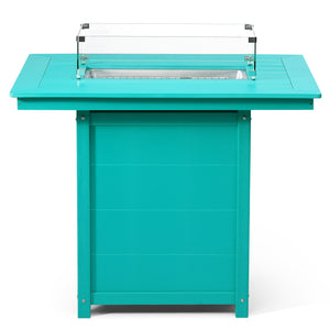 Sedona Rectangular 34" X 46" Counter Fire Pit Table