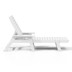 Santa Monica All-Weather Outdoor Reclining Sun Lounger with Arm Rests