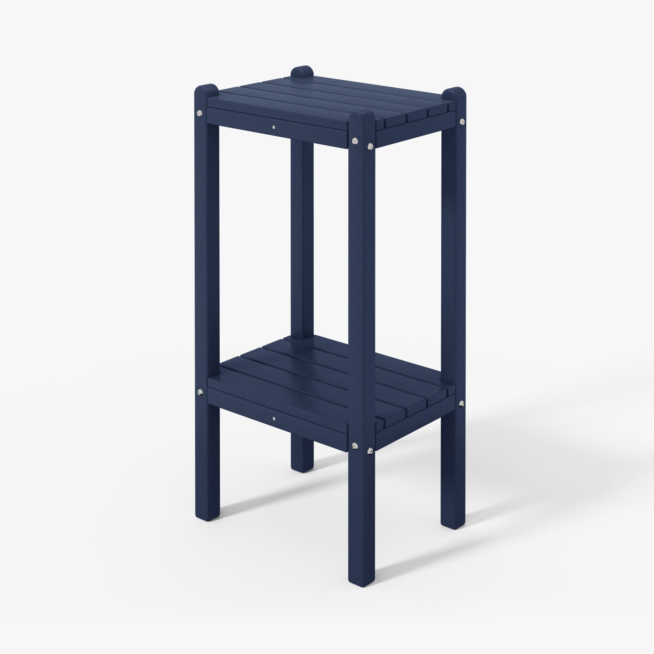 Tuscany All-Weather Outdoor Two Shelf Side Table (36" High)