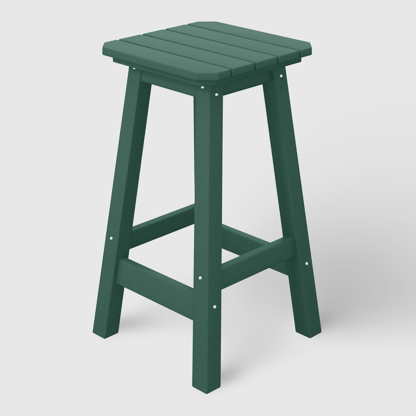 POLYTRENDS™ Stockholm All-Weather Outdoor Square Counter Stool (24" Seat Height)