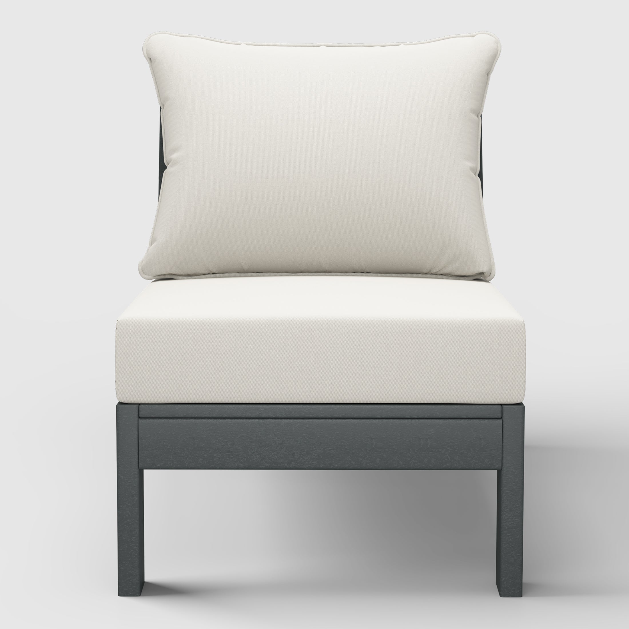 Scottsdale All-Weather Outdoor Modular Deep Seating Armless Chair (with Optional Cushions)