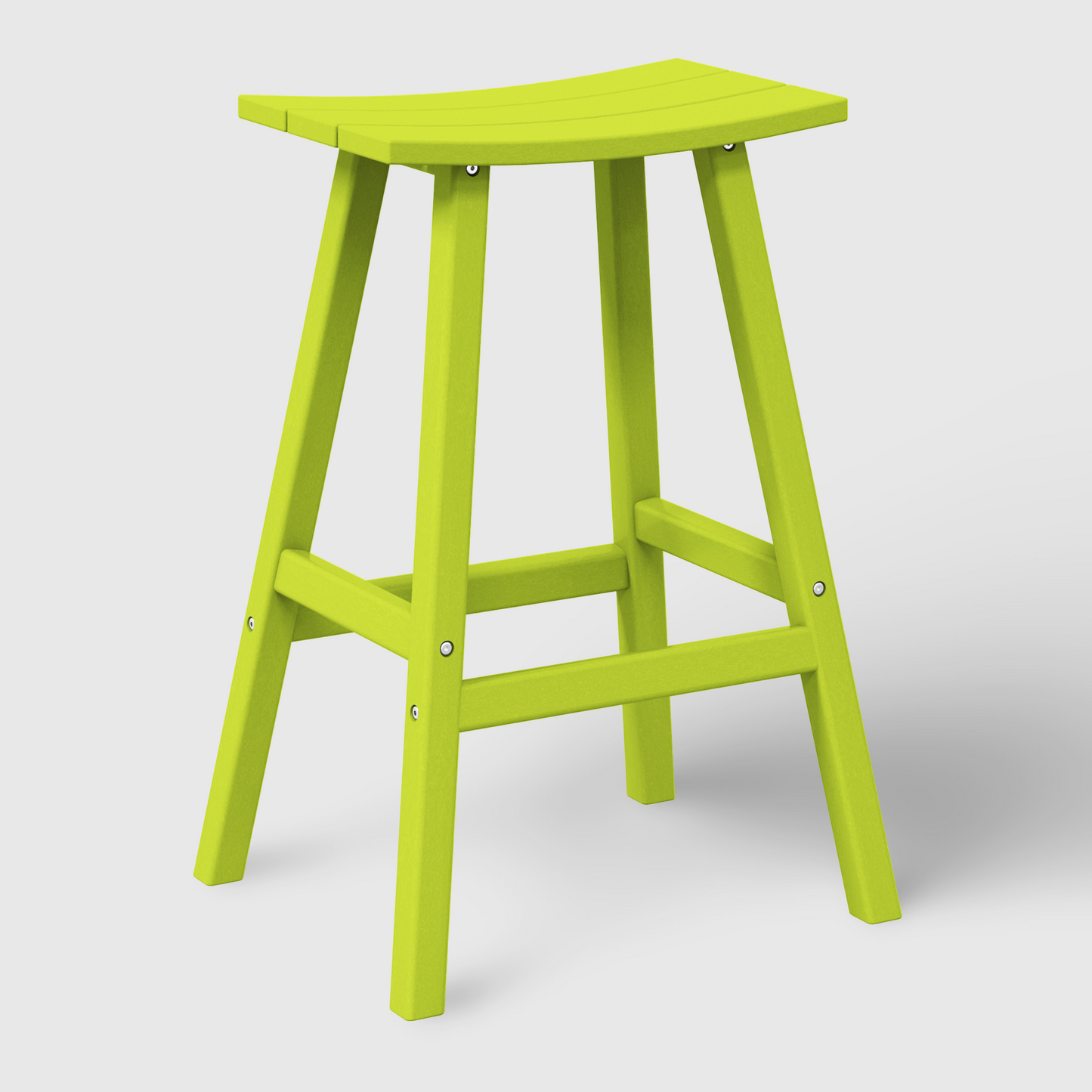 POLYTRENDS™ Stockholm All-Weather Outdoor Saddle Bar Stool (29" Height)