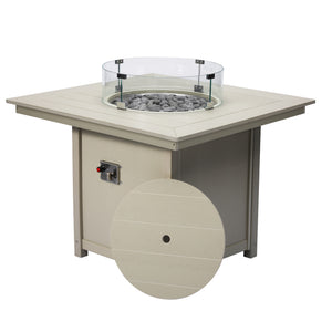 Sedona Square 42" Dining Fire Pit Table