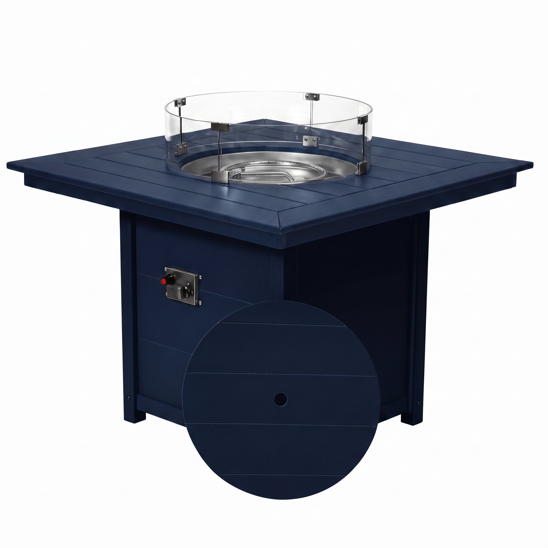 Sedona Square 42" Dining Fire Pit Table
