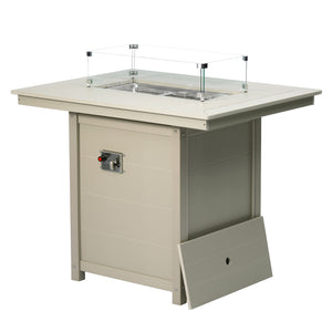 Sedona Rectangular 34" X 46" Counter Fire Pit Table