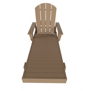 Chatham All-Weather Outdoor Adirondack Reclining Sun Lounger With Arms Rests & Wheels