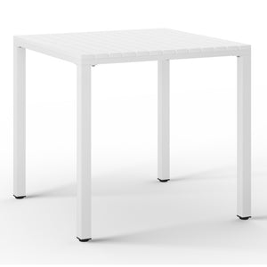 Polyform 31.5" Square Dining Table with Metal Frame
