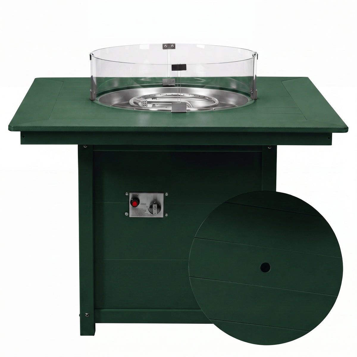 Sedona Square 42" Dining Fire Pit Table