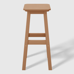 Stockholm All-Weather Outdoor Square Bar Stool (29" Height)