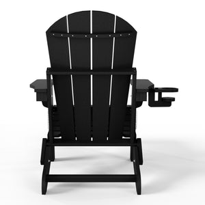 Chatham Folding Adjustable Adirondack Chair with Cup Holder and Hideaway Ottoman