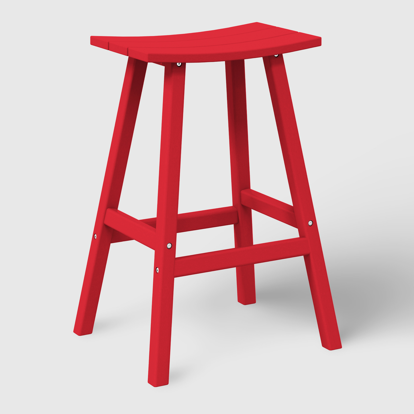 POLYTRENDS™ Stockholm All-Weather Outdoor Saddle Bar Stool (29" Height)