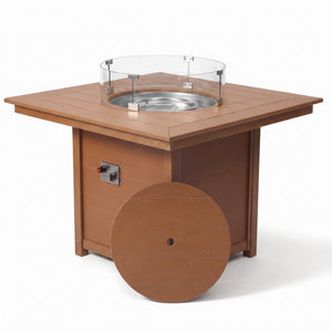 Sedona Square 42" Dining Fire Pit Table