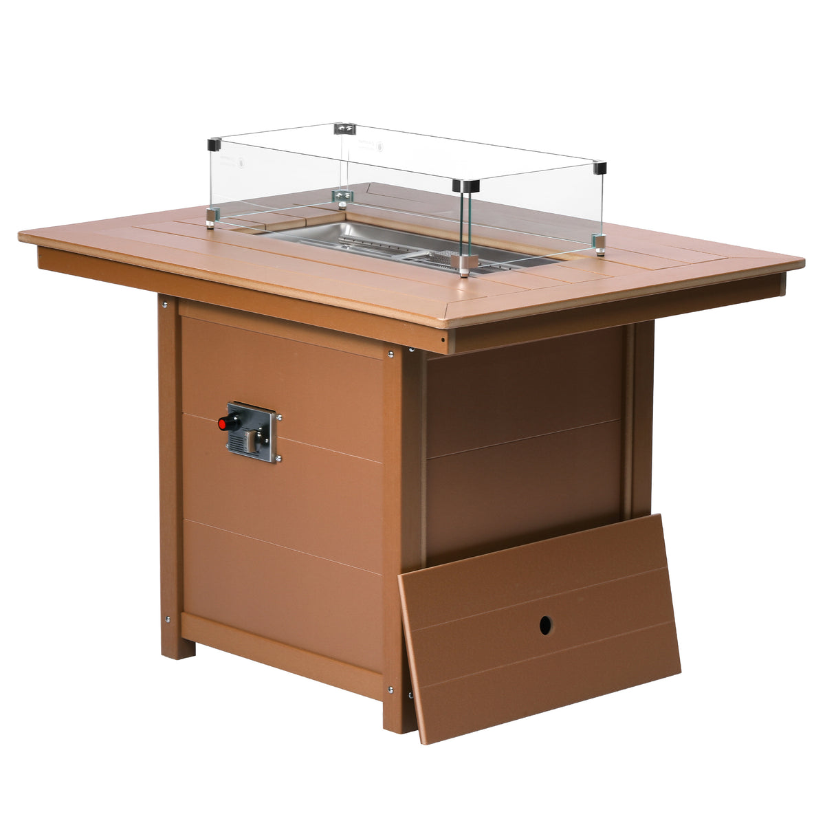 Sedona Rectangular 34" X 46" Dining Fire Pit Table