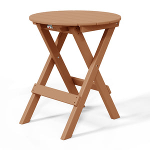 Tuscany All-Weather Outdoor Patio Round Folding Dining Table (24" Top)