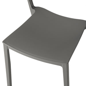 Patio Stacking Dining Side Chair (Set of 2)