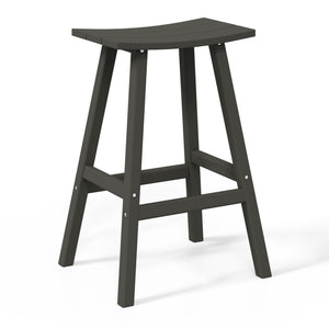 Stockholm All-Weather Outdoor Saddle Bar Stool (29" Height)