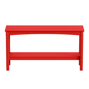 Tuscany All-Weather Outdoor Two Shelf Patio Bar Console Table (55" Wide)